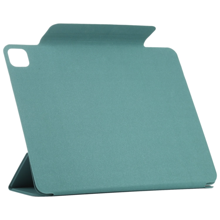 For iPad Pro 11 2024 Double-sided Clip Fixed Buckle Magnetic PU Leather Smart Tablet Case(Green) - iPad Pro 11 2024 Cases by PMC Jewellery | Online Shopping South Africa | PMC Jewellery | Buy Now Pay Later Mobicred