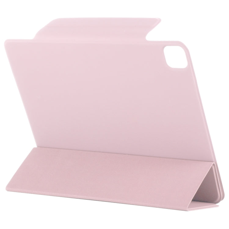 For iPad Pro 11 2024 Double-sided Clip Fixed Buckle Magnetic PU Leather Smart Tablet Case(Rose Gold) - iPad Pro 11 2024 Cases by PMC Jewellery | Online Shopping South Africa | PMC Jewellery | Buy Now Pay Later Mobicred