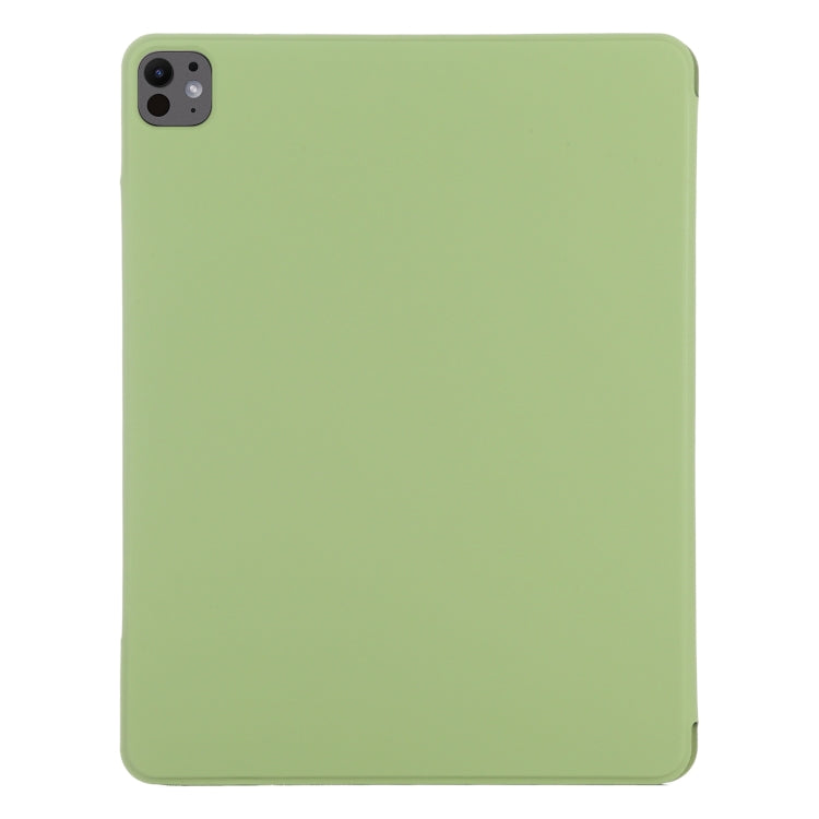 For iPad Pro 11 2024 Double-sided Clip Fixed Buckle Magnetic PU Leather Smart Tablet Case(Grass Green) - iPad Pro 11 2024 Cases by PMC Jewellery | Online Shopping South Africa | PMC Jewellery | Buy Now Pay Later Mobicred