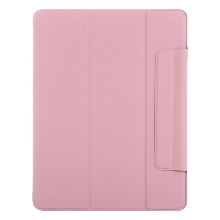 For iPad Air 13 2024 Double-sided Clip Fixed Buckle Magnetic PU Leather Smart Tablet Case(Light Pink) - iPad Air 13 2024 Cases by PMC Jewellery | Online Shopping South Africa | PMC Jewellery | Buy Now Pay Later Mobicred