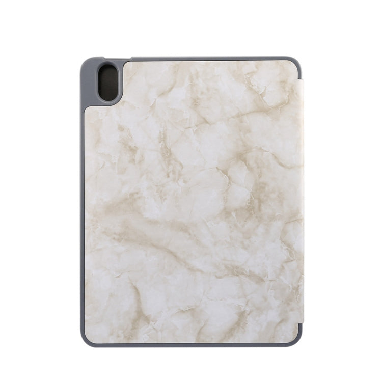 For iPad Air 11 2024 Three-fold Marble Texture Protective Tablet Case with Pen Slot(Smoky Gray) - iPad Air 11 2024 Cases by PMC Jewellery | Online Shopping South Africa | PMC Jewellery | Buy Now Pay Later Mobicred