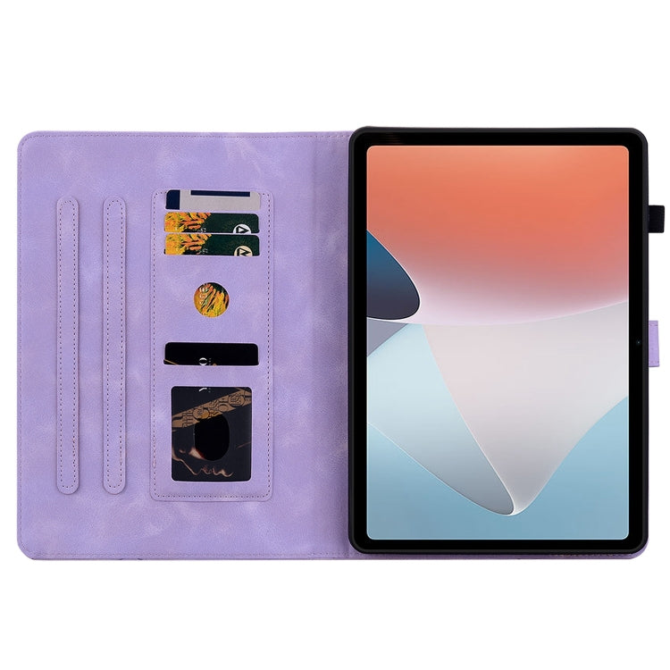 For OPPO Pad Air Lily Embossed Leather Tablet Case(Purple) - free shipping - PMC TechLife - Order now!