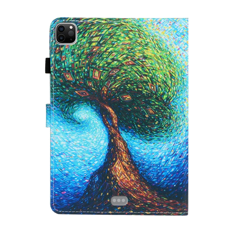 For iPad Pro 11 2024 Coloured Drawing Stitching Smart Leather Tablet Case(Abstract Tree) - iPad Pro 11 2024 Cases by PMC TechLife | Online Shopping South Africa | PMC TechLife | Buy Now Pay Later Mobicred