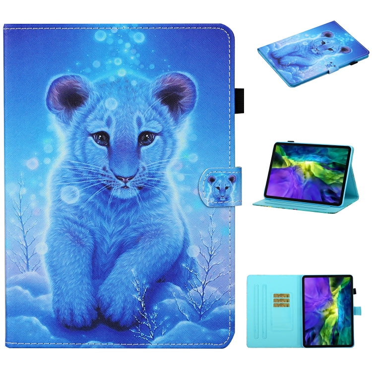 For iPad Pro 11 2024 Coloured Drawing Stitching Smart Leather Tablet Case(Little Tiger) - iPad Pro 11 2024 Cases by PMC TechLife | Online Shopping South Africa | PMC TechLife | Buy Now Pay Later Mobicred