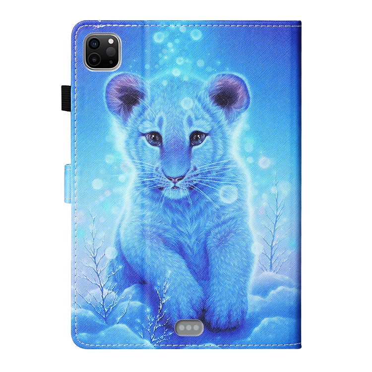For iPad Pro 11 2024 Coloured Drawing Stitching Smart Leather Tablet Case(Little Tiger) - iPad Pro 11 2024 Cases by PMC TechLife | Online Shopping South Africa | PMC TechLife | Buy Now Pay Later Mobicred