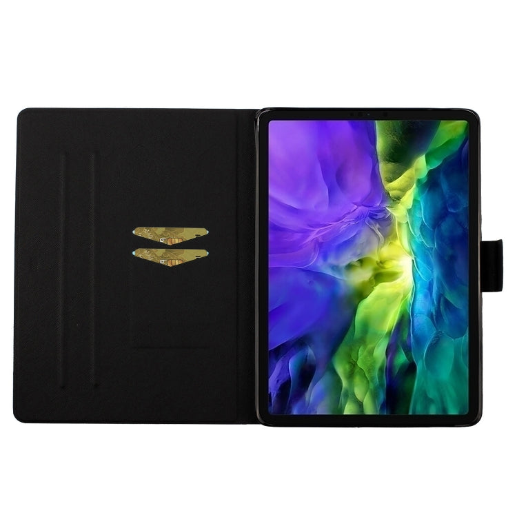For iPad Pro 11 2024 Voltage Coloured Drawing Smart Leather Tablet Case(Blue Beach) - iPad Pro 11 2024 Cases by PMC TechLife | Online Shopping South Africa | PMC TechLife | Buy Now Pay Later Mobicred