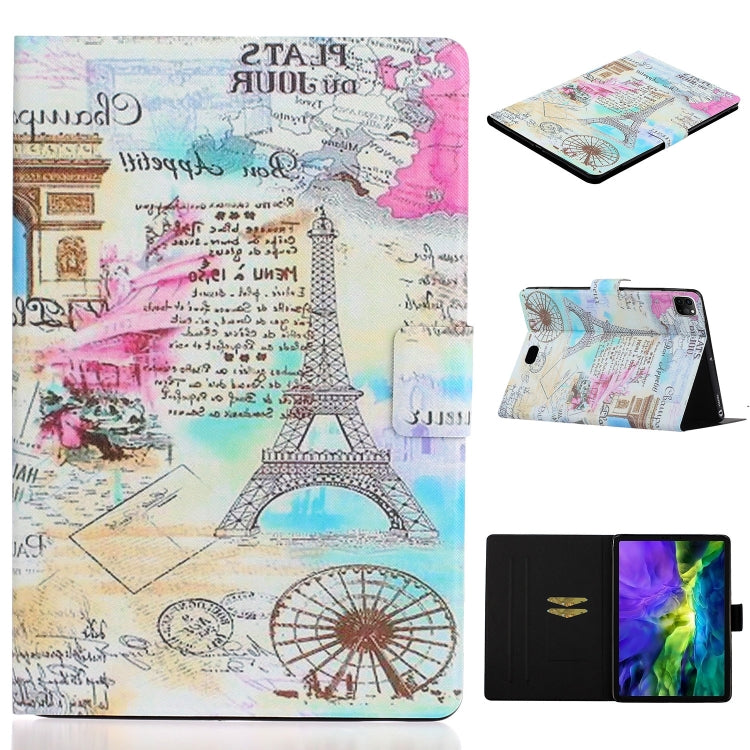 For iPad Pro 11 2024 Voltage Coloured Drawing Smart Leather Tablet Case(Iron Tower) - iPad Pro 11 2024 Cases by PMC TechLife | Online Shopping South Africa | PMC TechLife | Buy Now Pay Later Mobicred