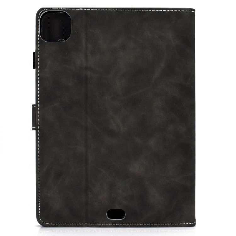 For iPad Pro 11 2024 Cowhide Texture Tablet Leather Smart Case(Grey) - iPad Pro 11 2024 Cases by PMC Jewellery | Online Shopping South Africa | PMC Jewellery | Buy Now Pay Later Mobicred