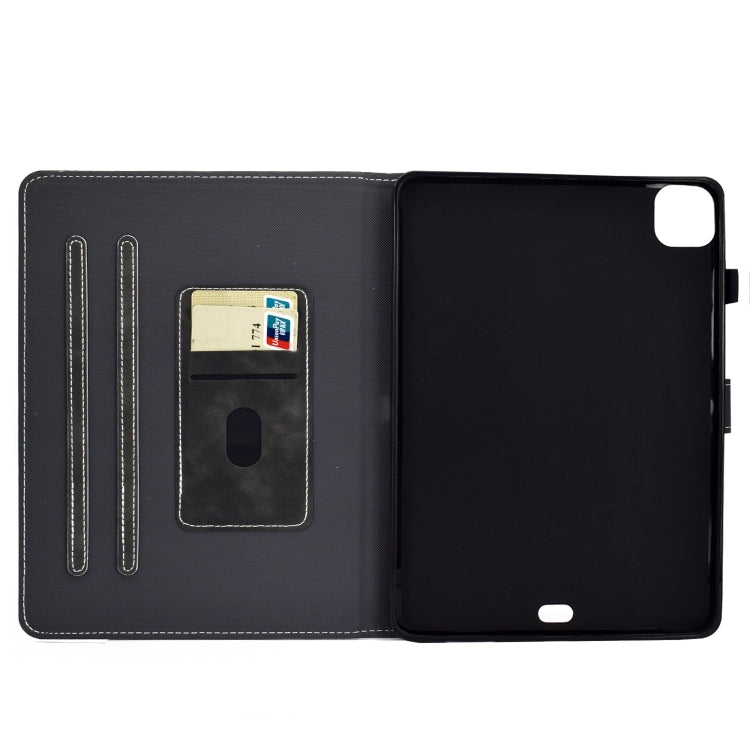 For iPad Pro 11 2024 Cowhide Texture Tablet Leather Smart Case(Grey) - iPad Pro 11 2024 Cases by PMC TechLife | Online Shopping South Africa | PMC TechLife | Buy Now Pay Later Mobicred