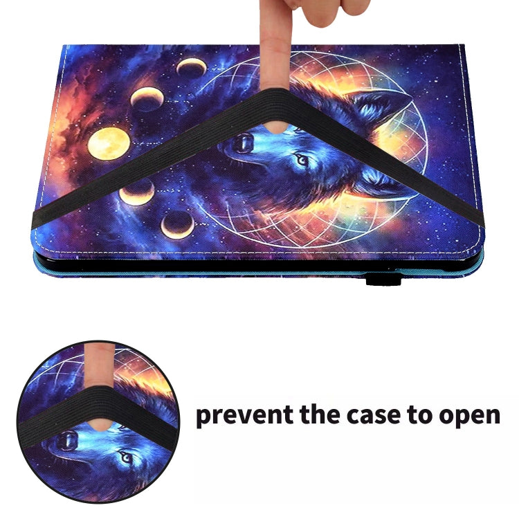 For iPad Pro 11 2024 Painted Elastic Band Smart Leather Tablet Case(Space Wolf) - iPad Pro 11 2024 Cases by PMC Jewellery | Online Shopping South Africa | PMC Jewellery | Buy Now Pay Later Mobicred