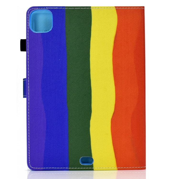 For iPad Pro 11 2024 Painted Stitching Smart Leather Tablet Case(Rainbow) - iPad Pro 11 2024 Cases by PMC Jewellery | Online Shopping South Africa | PMC Jewellery | Buy Now Pay Later Mobicred