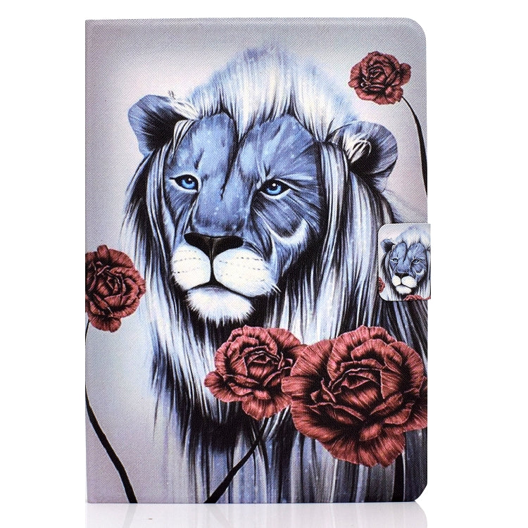 For iPad Pro 11 2024 Colored Drawing Smart Leather Tablet Case(Rose Lion) - iPad Pro 11 2024 Cases by PMC Jewellery | Online Shopping South Africa | PMC Jewellery | Buy Now Pay Later Mobicred