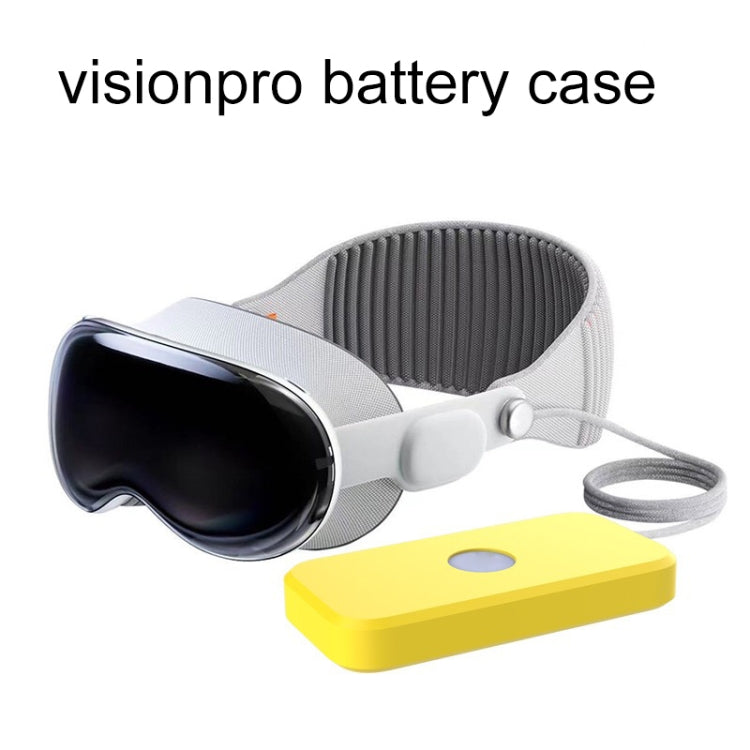 For Apple Vision Pro Accessories Power Silicone Protective Case(Yellow) - VR Accessories by PMC TechLife | Online Shopping South Africa | PMC TechLife | Buy Now Pay Later Mobicred