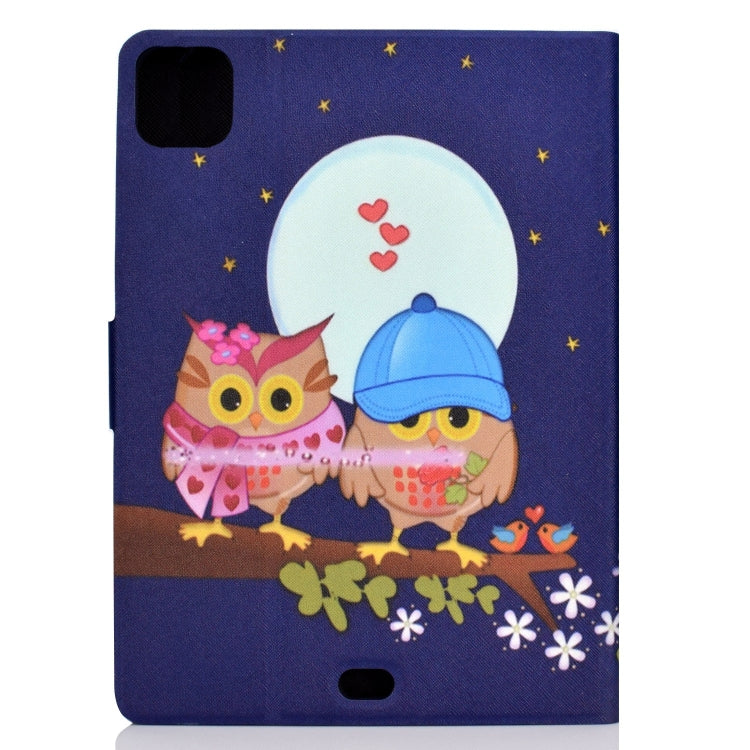 For iPad Pro 11 2024 Voltage Colored Drawing Smart Leather Tablet Case(Couple Owls) - iPad Pro 11 2024 Cases by PMC Jewellery | Online Shopping South Africa | PMC Jewellery | Buy Now Pay Later Mobicred