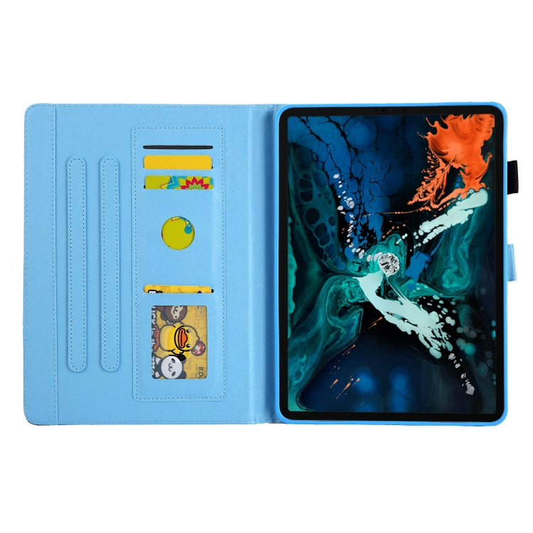 For iPad Pro 11 2024 Colored Drawing Leather Smart Tablet Case(Life Tree) - iPad Pro 11 2024 Cases by PMC TechLife | Online Shopping South Africa | PMC TechLife | Buy Now Pay Later Mobicred