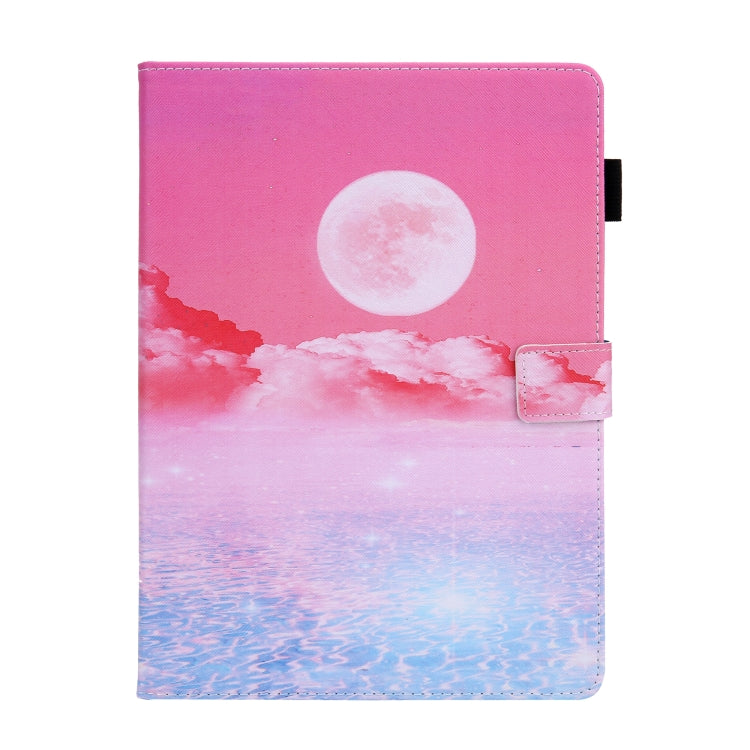 For iPad Pro 11 2024 Colored Drawing Leather Smart Tablet Case(Red Moom) - iPad Pro 11 2024 Cases by PMC TechLife | Online Shopping South Africa | PMC TechLife | Buy Now Pay Later Mobicred