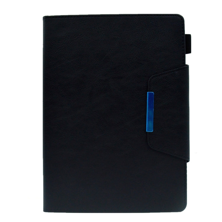 For iPad Pro 11 2024 Suede Cross Texture Magnetic Clasp Leather Smart Tablet Case(Black) - iPad Pro 11 2024 Cases by PMC Jewellery | Online Shopping South Africa | PMC Jewellery | Buy Now Pay Later Mobicred