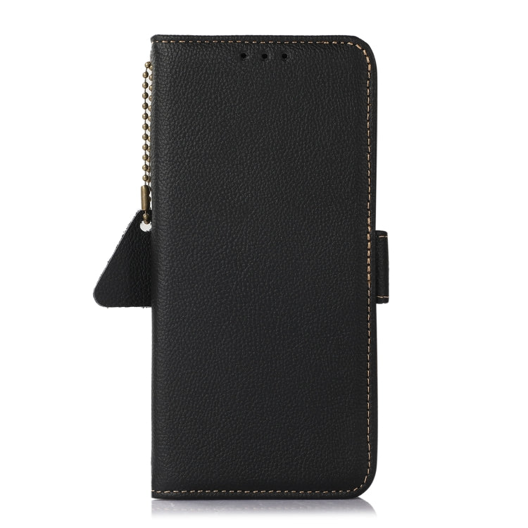 For iPhone 16 Pro Side-Magnetic TJ Genuine Leather RFID Phone Case(Black) - iPhone 16 Pro Cases by PMC Jewellery | Online Shopping South Africa | PMC Jewellery | Buy Now Pay Later Mobicred