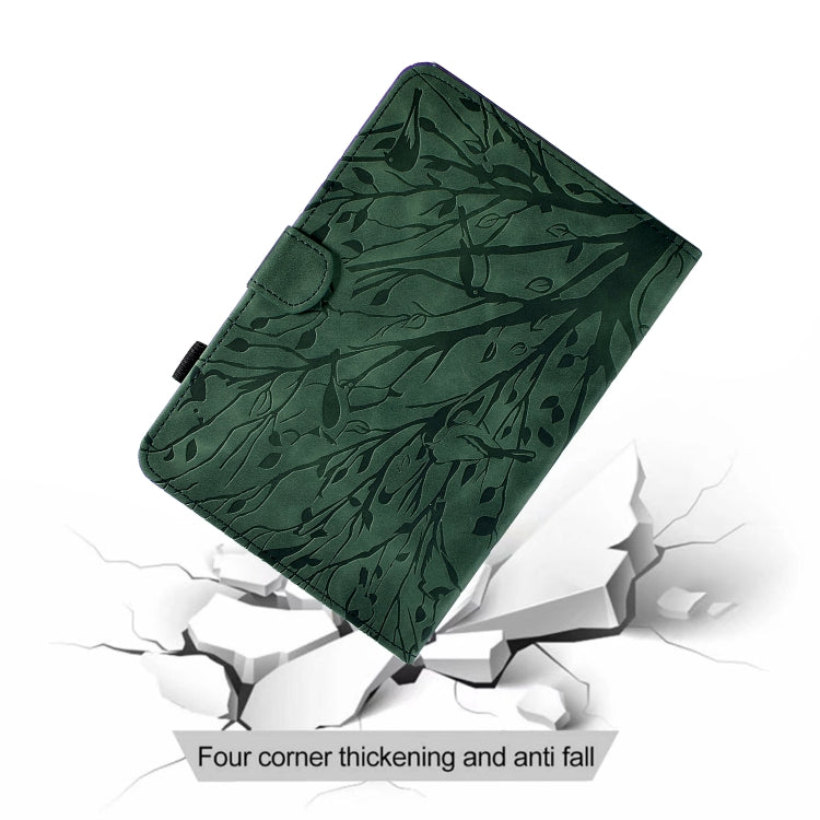 For iPad Pro 11 2024 Fortune Tree Embossed Leather Smart Tablet Case(Green) - iPad Pro 11 2024 Cases by PMC Jewellery | Online Shopping South Africa | PMC Jewellery | Buy Now Pay Later Mobicred