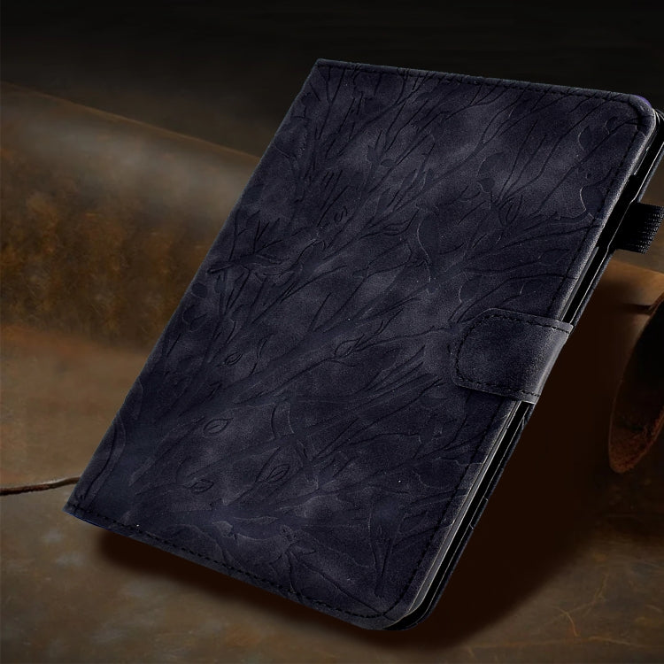 For iPad Pro 11 2024 Fortune Tree Embossed Leather Smart Tablet Case(Black) - iPad Pro 11 2024 Cases by PMC Jewellery | Online Shopping South Africa | PMC Jewellery | Buy Now Pay Later Mobicred