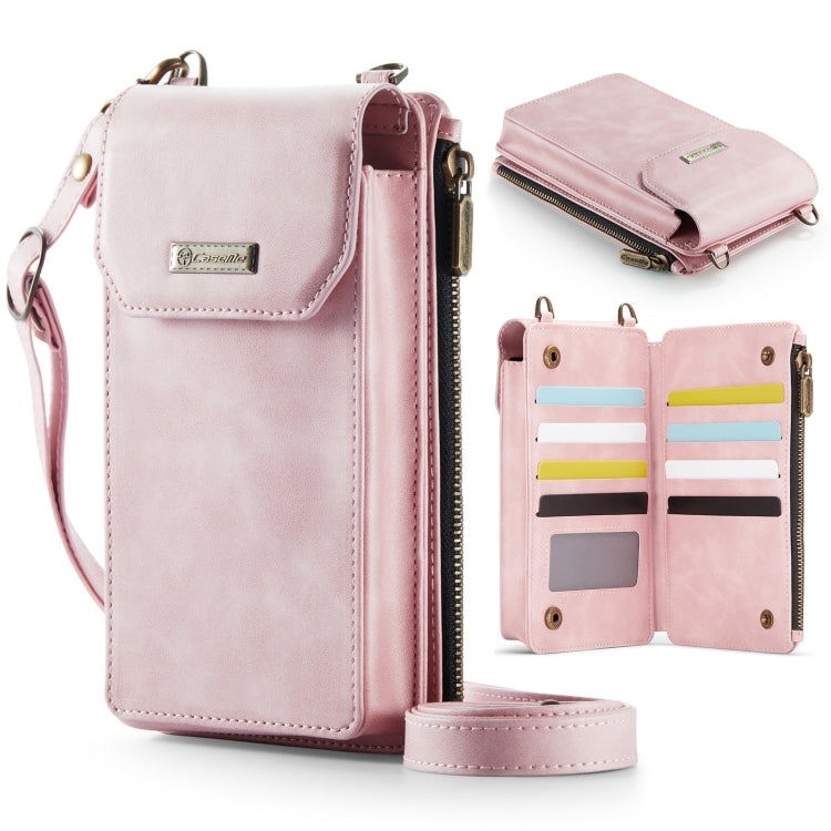 CaseMe Me40 Vertical Multifunctional Shoulder Crossbody Phone Bag(Pink) - free shipping - PMC Jewellery - Order now!