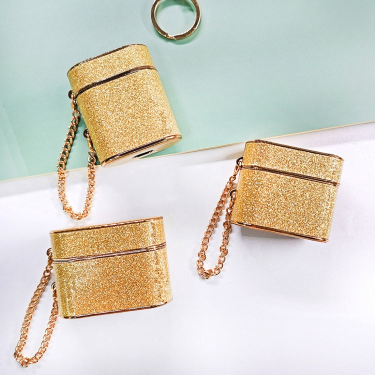 For AirPods 3 Cylindrical Glitter Leather Texture Bluetooth Earphone Protective Case(Black) - free shipping - PMC Jewellery - Order now!