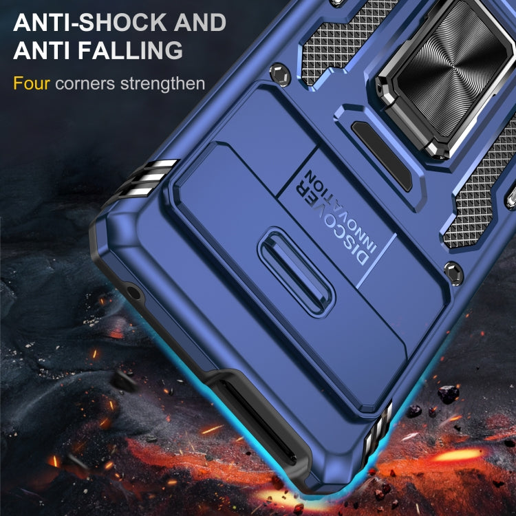 For Google Pixel 9/9 Pro Armor PC + TPU Camera Shield Phone Case(Navy Blue) - Google Cases by PMC TechLife | Online Shopping South Africa | PMC TechLife | Buy Now Pay Later Mobicred