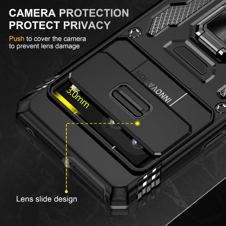 For Google Pixel 9/9 Pro Armor PC + TPU Camera Shield Phone Case(Black) - Google Cases by PMC TechLife | Online Shopping South Africa | PMC TechLife | Buy Now Pay Later Mobicred