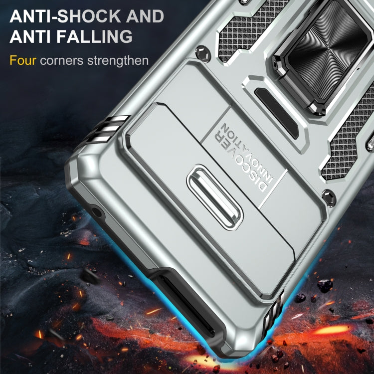 For Google Pixel 9 Pro XL 6.8 Armor PC + TPU Camera Shield Phone Case(Grey) - free shipping - PMC TechLife - Order now!