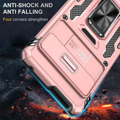 For Google Pixel 9 Pro XL 6.8 Armor PC + TPU Camera Shield Phone Case(Rose Gold) - Google Cases by PMC Jewellery | Online Shopping South Africa | PMC Jewellery | Buy Now Pay Later Mobicred