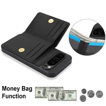 For Google Pixel 9 Pro XL RFID Anti-theft Card Ring Holder Phone Case(Black) - Google Cases by PMC Jewellery | Online Shopping South Africa | PMC Jewellery | Buy Now Pay Later Mobicred