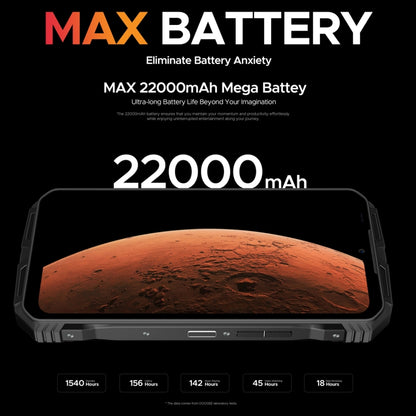[HK Warehouse] DOOGEE Vmax Plus 5G Rugged Phone, 16GB+512GB, 6.58 inch Android 14 MediaTek Dimensity 7050 Octa Core, Network: 5G, OTG, NFC(Black) - DOOGEE by DOOGEE | Online Shopping South Africa | PMC Jewellery | Buy Now Pay Later Mobicred