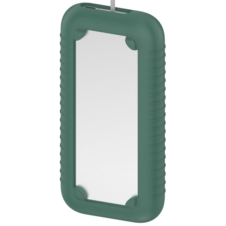 For Apple Vision Pro Accessories Power Bank Storage Silicone Protective Case(Dark Green) - VR Accessories by PMC TechLife | Online Shopping South Africa | PMC TechLife | Buy Now Pay Later Mobicred