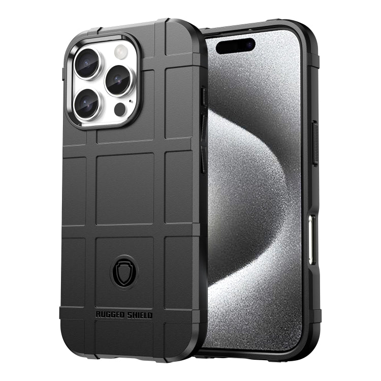 For iPhone 16 Pro Full Coverage Shockproof TPU Phone Case(Black) - iPhone 16 Pro Cases by PMC TechLife | Online Shopping South Africa | PMC TechLife | Buy Now Pay Later Mobicred