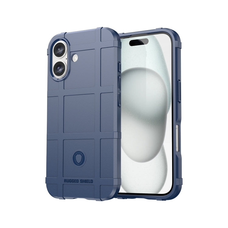 For iPhone 16 Plus Full Coverage Shockproof TPU Phone Case(Blue) - iPhone 16 Plus Cases by PMC TechLife | Online Shopping South Africa | PMC TechLife | Buy Now Pay Later Mobicred