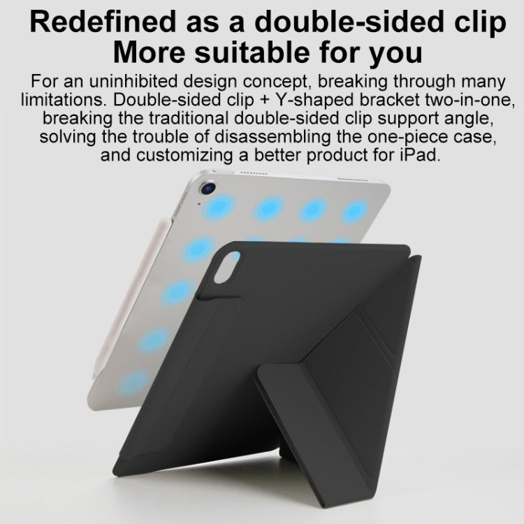 For iPad Air 11 2024 Y-Shape Double-sided Clip Magnetic Smart Tablet Case(Purple) - iPad Air 11 2024 Cases by PMC TechLife | Online Shopping South Africa | PMC TechLife | Buy Now Pay Later Mobicred