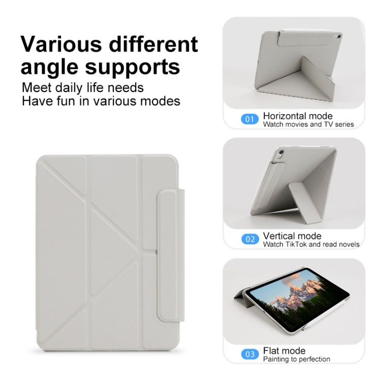 For iPad Air 11 2025 / 2024 Y-Shape Double-sided Clip Magnetic Smart Tablet Case(Black) - free shipping - PMC TechLife - Order now!