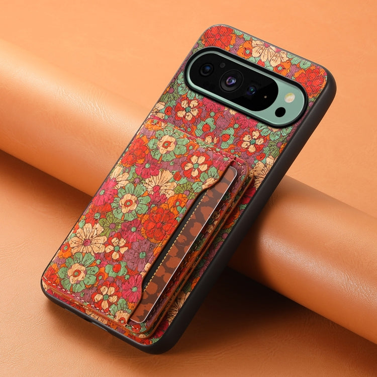 For Google Pixel 9 Card Slot Holder Phone Case(Summer Red) - Google Cases by PMC TechLife | Online Shopping South Africa | PMC TechLife | Buy Now Pay Later Mobicred