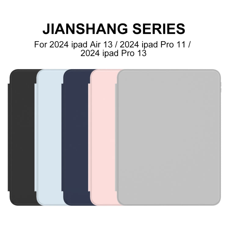 For iPad Pro 13 2024 Mutural Jianshang Series Smart Leather Tablet Case(Black) - free shipping - PMC TechLife - Order now!