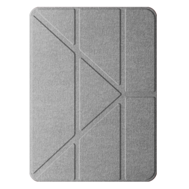 For iPad Pro 11 2024 Mutural Multi-fold Smart Leather Tablet Case(Grey) - free shipping - PMC TechLife - Order now!