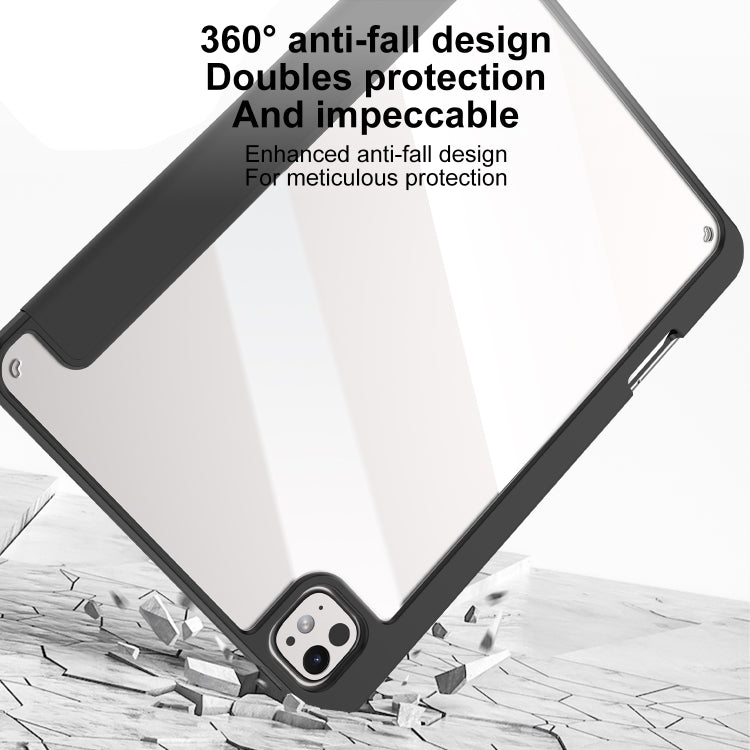 For iPad Air 11 2025 / 2024 Mutural Pinyue Series Smart Leather Tablet Case(Black) - iPad Air 11 2025 / 2024 Cases by Mutural | Online Shopping South Africa | PMC TechLife | Buy Now Pay Later Mobicred