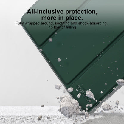 For iPad Pro 13 2024 Mutural PC Hybrid TPU Leather Smart Tablet Case(Dark Green) - iPad Pro 13 2024 Cases by Mutural | Online Shopping South Africa | PMC Jewellery | Buy Now Pay Later Mobicred