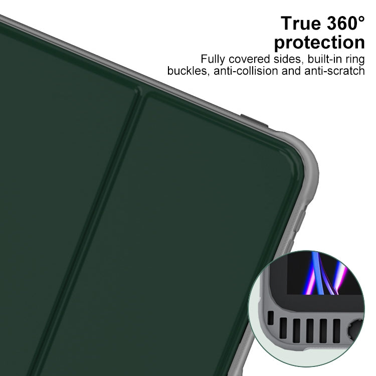 For iPad Air 11 2025 / 2024 Mutural PC Hybrid TPU Leather Smart Tablet Case(Dark Blue) - free shipping - PMC TechLife - Order now!