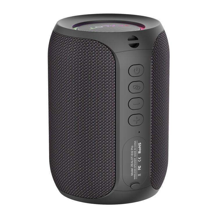 Zealot S32 Pro 15W High Power Bluetooth Speaker with Colorful Light(Black) - Desktop Speaker by ZEALOT | Online Shopping South Africa | PMC Jewellery | Buy Now Pay Later Mobicred