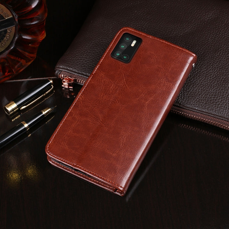 For Cubot P40 idewei Crazy Horse Texture Horizontal Flip Leather Case with Holder & Card Slots & Wallet(Red) - More Brand by idewei | Online Shopping South Africa | PMC Jewellery | Buy Now Pay Later Mobicred