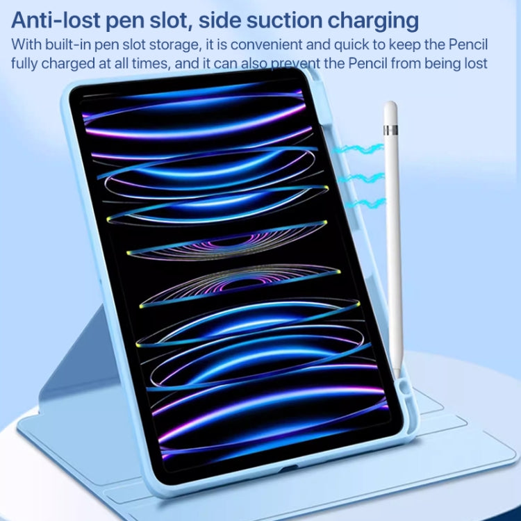 For iPad Pro 13 2024 Magnetic Split Leather Smart Tablet Case with Pen Slot(Black) - iPad Pro 13 2024 Cases by PMC TechLife | Online Shopping South Africa | PMC TechLife | Buy Now Pay Later Mobicred