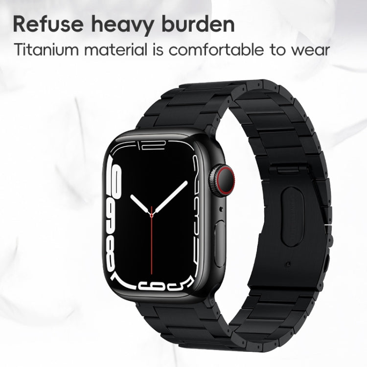 For Apple Watch SE 40mm PG63 Three-Bead Protrusion Titanium Metal Watch Band(Silver) - free shipping - PMC TechLife - Order now!
