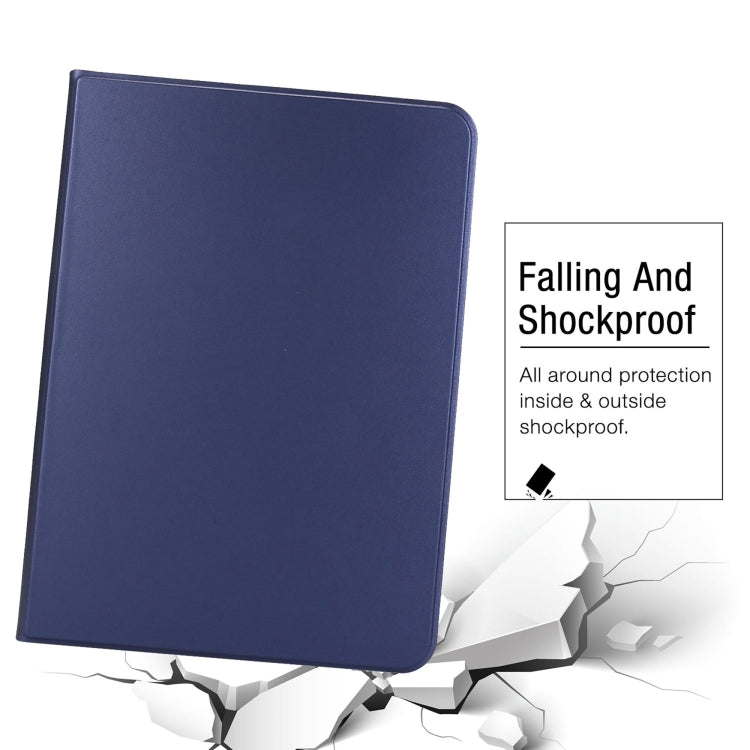 For iPad Pro 13 2024 Stretch Voltage Plain Leather Smart Tablet Case(Dark Blue) - free shipping - PMC TechLife - Order now!