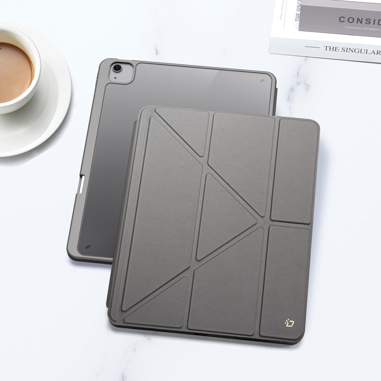For iPad Air 13 2024 / 2025 DUX DUCIS Magi Series Smart Leather Tablet Case(Grey) - free shipping - PMC TechLife - Order now!