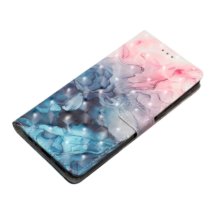 For Motorola Moto G Play 2024 3D Pattern Leather Phone Case(3D Pink Blue Marble) - Motorola Cases by PMC Jewellery | Online Shopping South Africa | PMC Jewellery | Buy Now Pay Later Mobicred